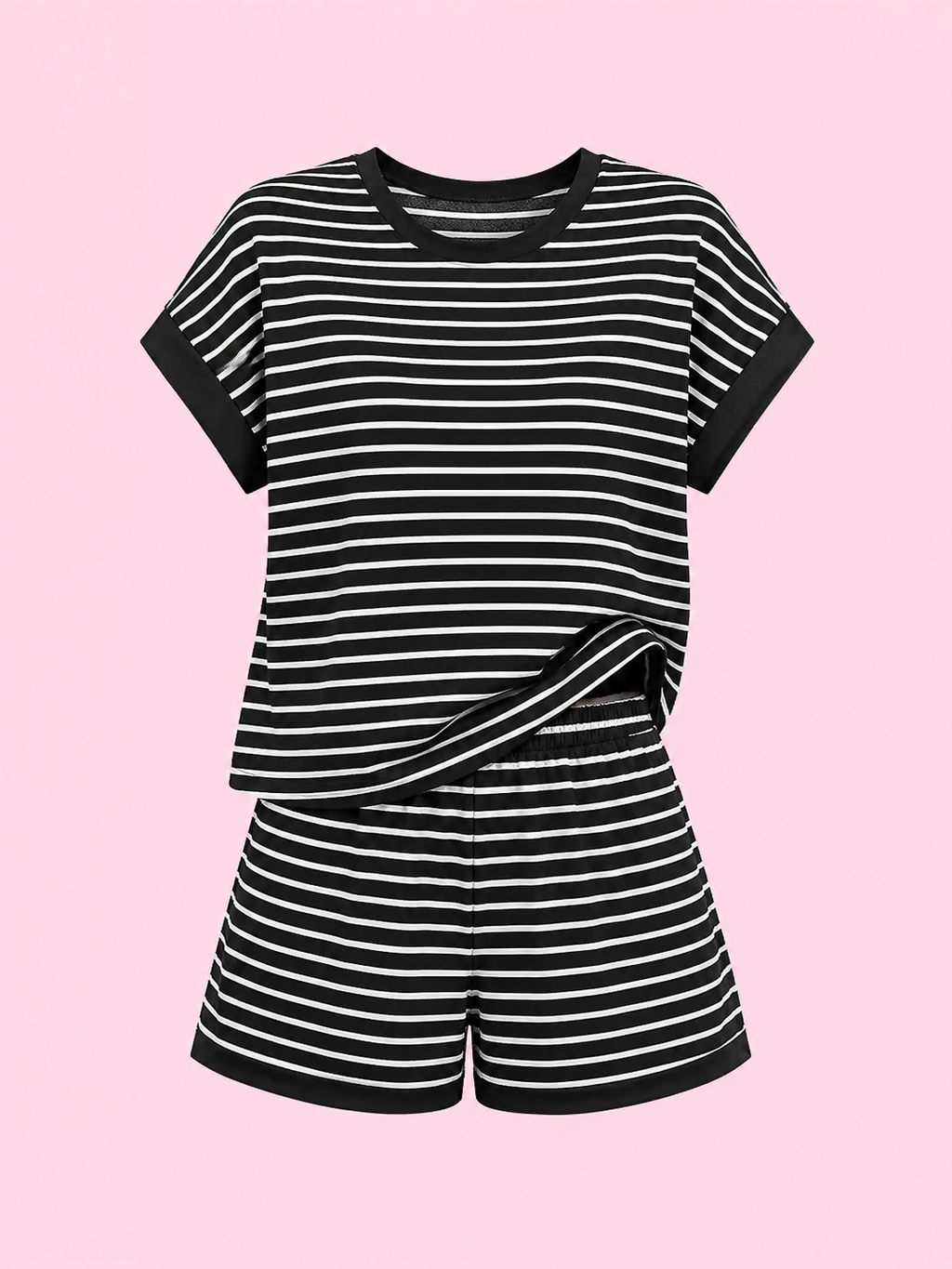 striped two piece set