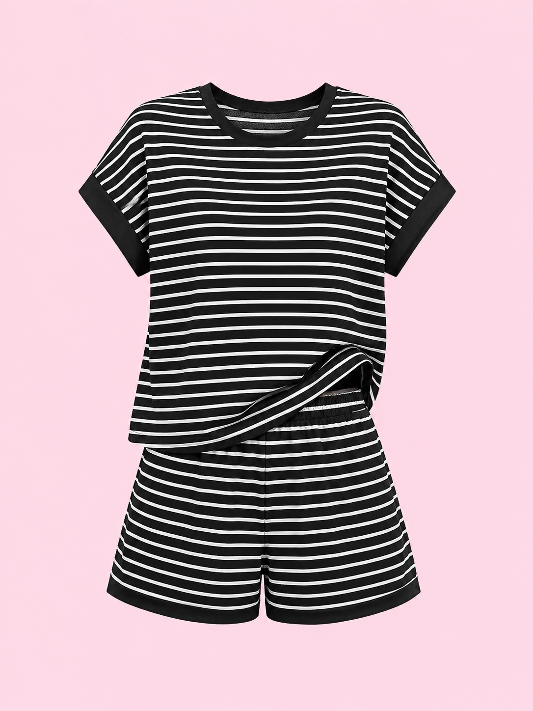 striped two piece set
