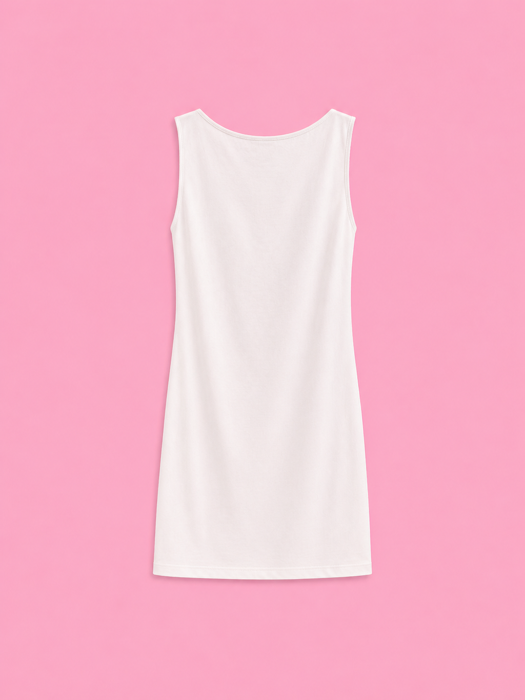 casual sleeveless cowl neck mini dress