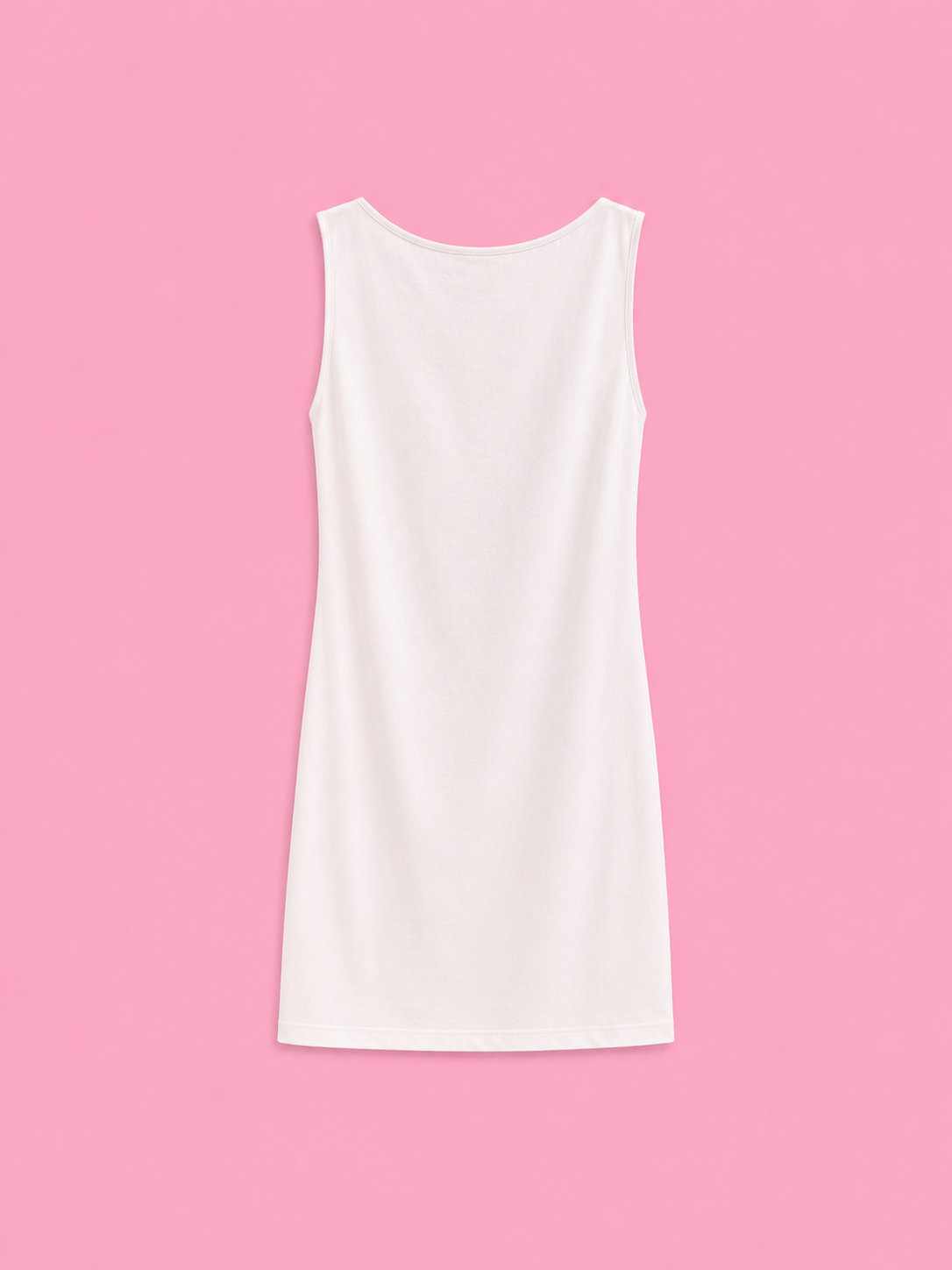 casual sleeveless cowl neck mini dress