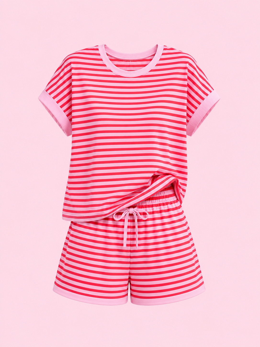 striped two piece set