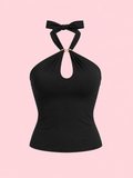 halter neck cami backless top