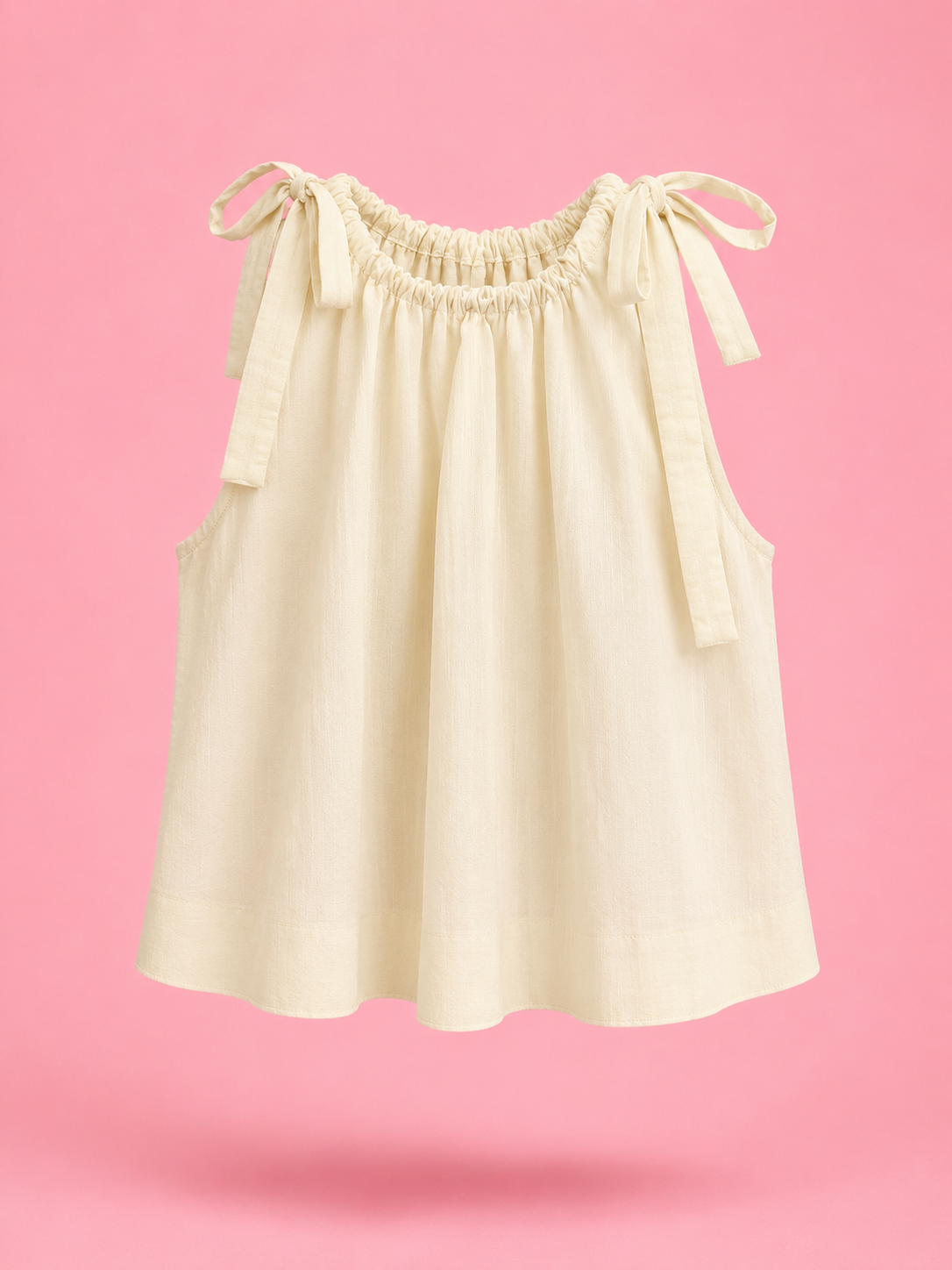 bow strapped flowy tank top
