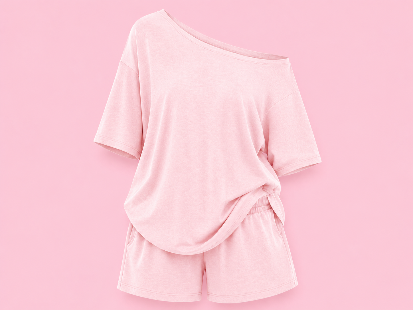 off the shoulder two piece lounge set