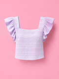 ruffled short sleeve