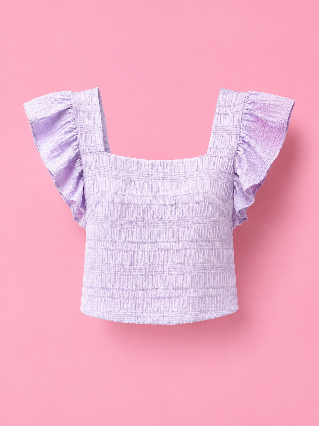 ruffled short sleeve