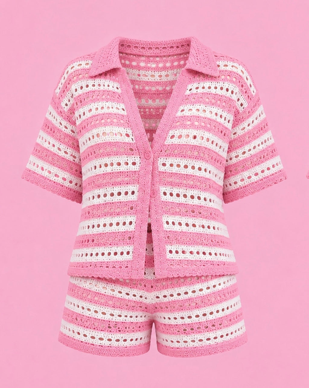 2 piece knit swim cover up