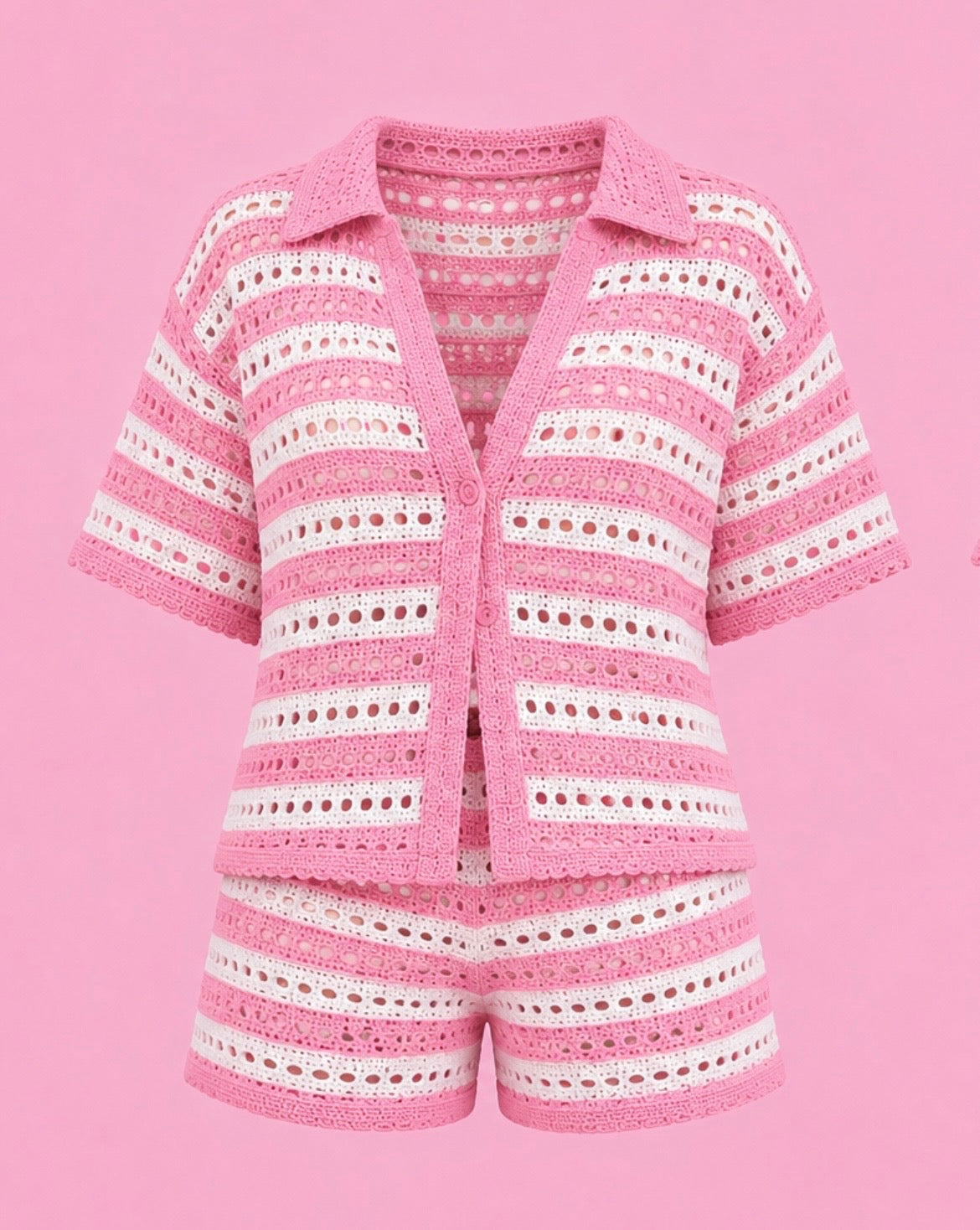 2 piece knit swim cover up